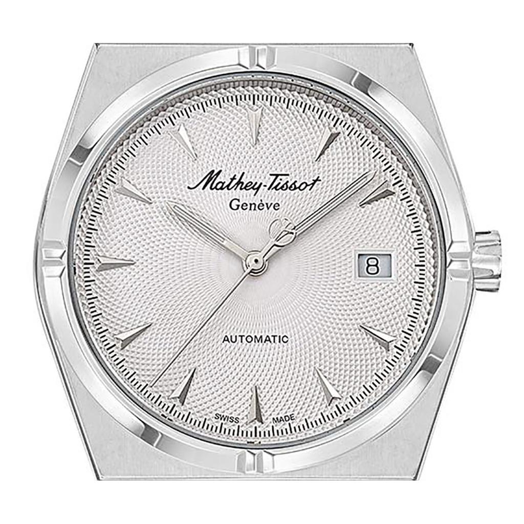 Mathey-Tissot Мужские часы Zeus из нержавеющей стали с серебристым циферблатом и автоматическим механизмом H118ATAI