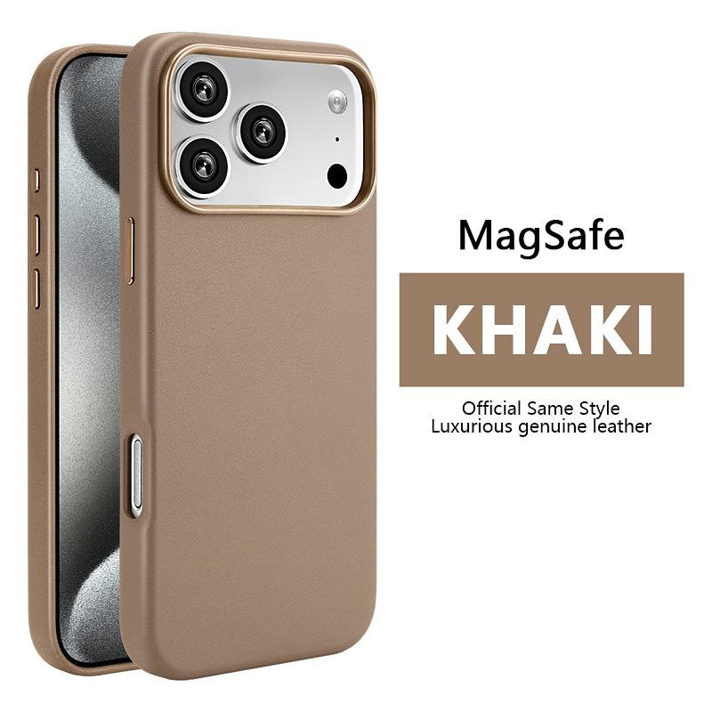 Magnetic PU Leather Phone Case For iPhone 18 17 Pro Max 16 Plus Air For Magsafe Wireless Charging Shockproof Cover 5