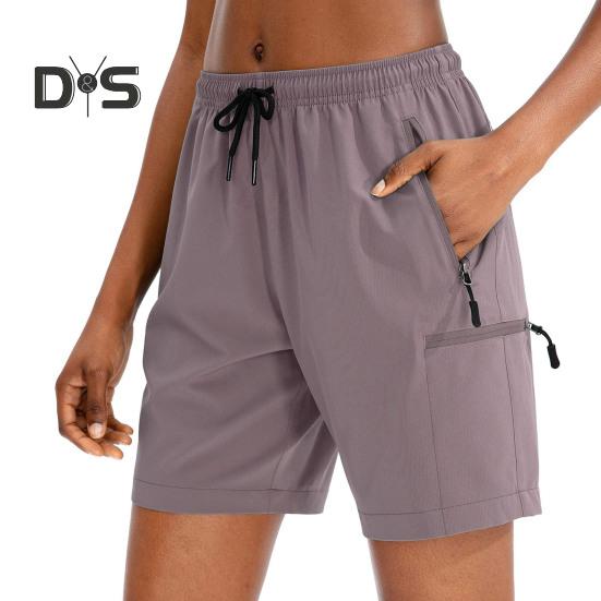 Женские летние шорты для йоги, повседневные, быстросохнущие, дышащие, спортивные, спортивные, с эластичной талией, на шнурке, для бега, фитнеса