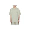 Essentials FW21 Ssense эксклюзивный трикотажный поло с логотипом Concrete унисекс топы зеленые FOG-FW21-113