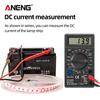 Aneng DT830D мини-цифровой мультиметр, вольтметр, тестер напряжения, ампер-ома, амперметр постоянного тока и переменного тока, измеритель мощности с зондом, зуммером
