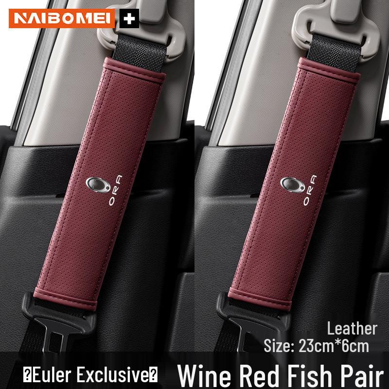 ORA Good Cat Car Seat Belt Shoulder Pad Protector for Lightning, Ballet, Black, and White Cat Models - Interior Accessory.