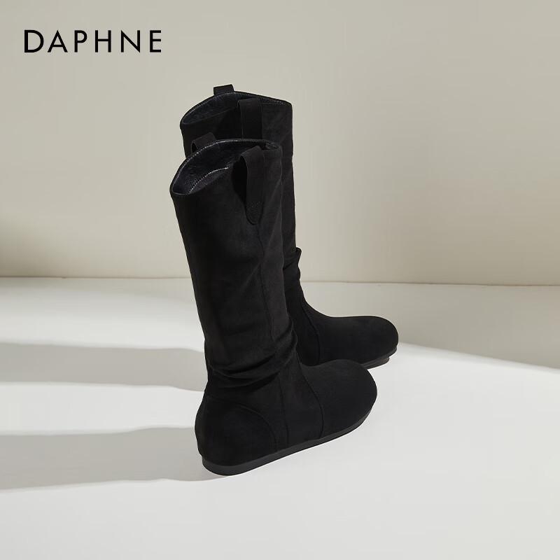 Женские высокие ретро-ботинки на плоской подошве Daphne