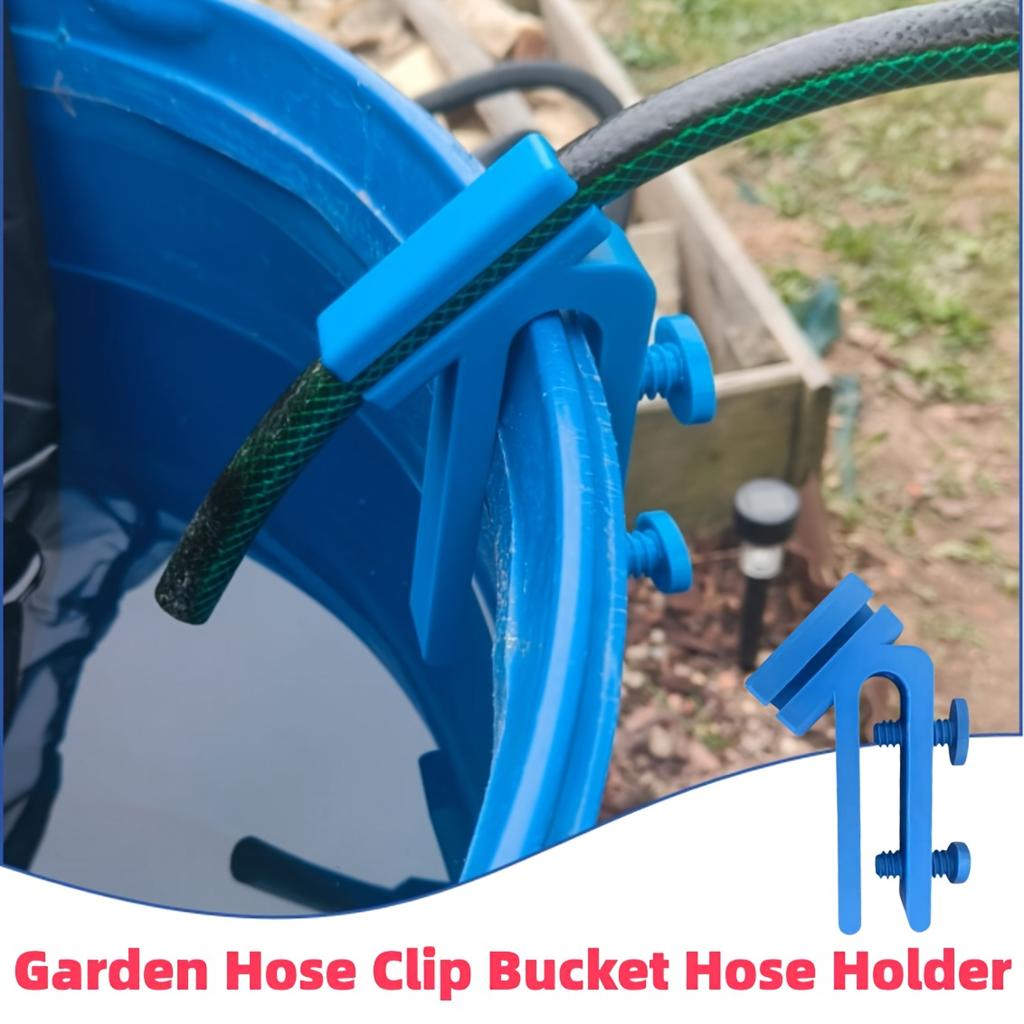 1PC Garden Water Pipe Fixing Device, Hose Bracket for Bucket, Easy Installation, Small Helper for Yard Cleaning