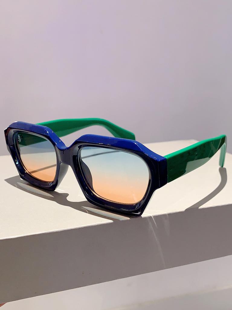 Солнцезащитные очки квадратной формы оверсайз Новые стильные винтажные уличные очки Модный брендовый дизайнер UV400 Женские очки