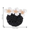 Flower Hairpin Korean Bun Snood Ponytail Clip Hairgrips Cover Net Vintage Women Spring Clip  Gift