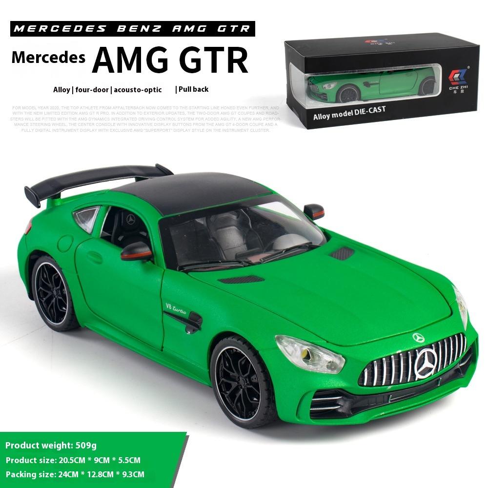 1/24 Scale Simulation Mercedes Benz GT AMG Alloy Sports Car Diecast Model Decorative Trendy Ornaments for Friend Gift Collection