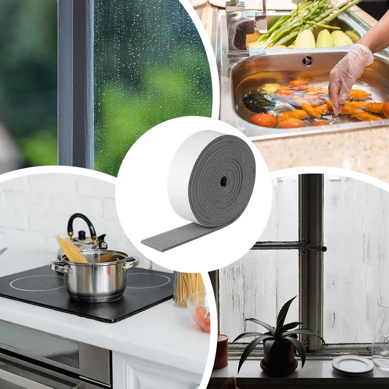 1 Roll Window Anti-condensation Strips Glass Water Absorb Sticker Window Condensation Absorbent Strips Moisture Absorbers