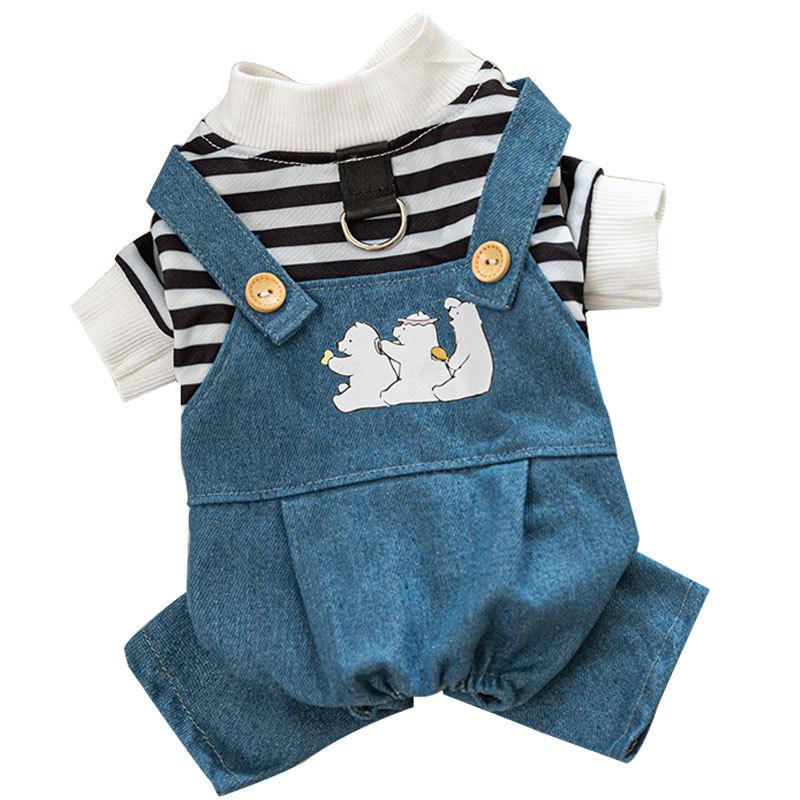 Кошачья одежда Осень и зима тонкий взрослый кот котенок против выпадения шерсти термокомбинезон полосатый собака питомец четырехлапая одежда