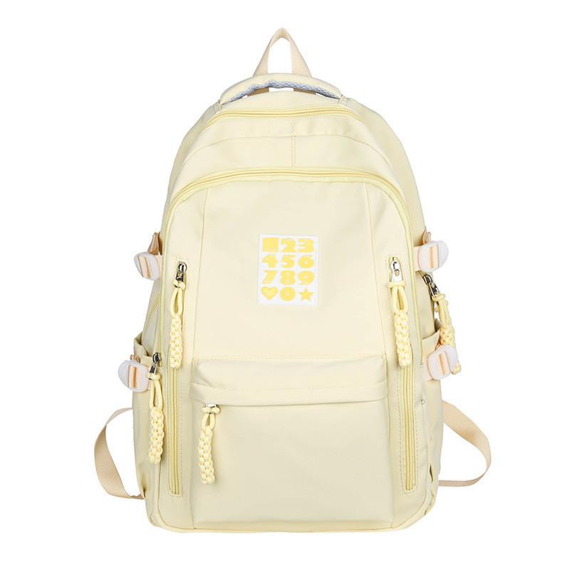Cute Japanese Style Nylon School Backpack For Girls Boys High Capacity Lightweight