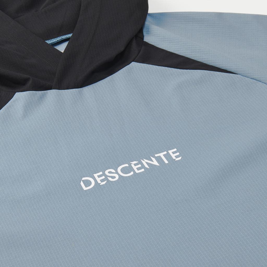 Descente Yuki Long Blue X Gray Ishikawa's Warm-Up Jacket, Volleyball, Sleeve, Autumn, Travel, Training, Stretch, DV4FJK01U,