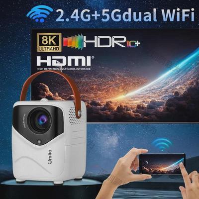 Umiio A009 Мини Портативный 4K UHD Беспроводной Проектор Для Домашнего Использования