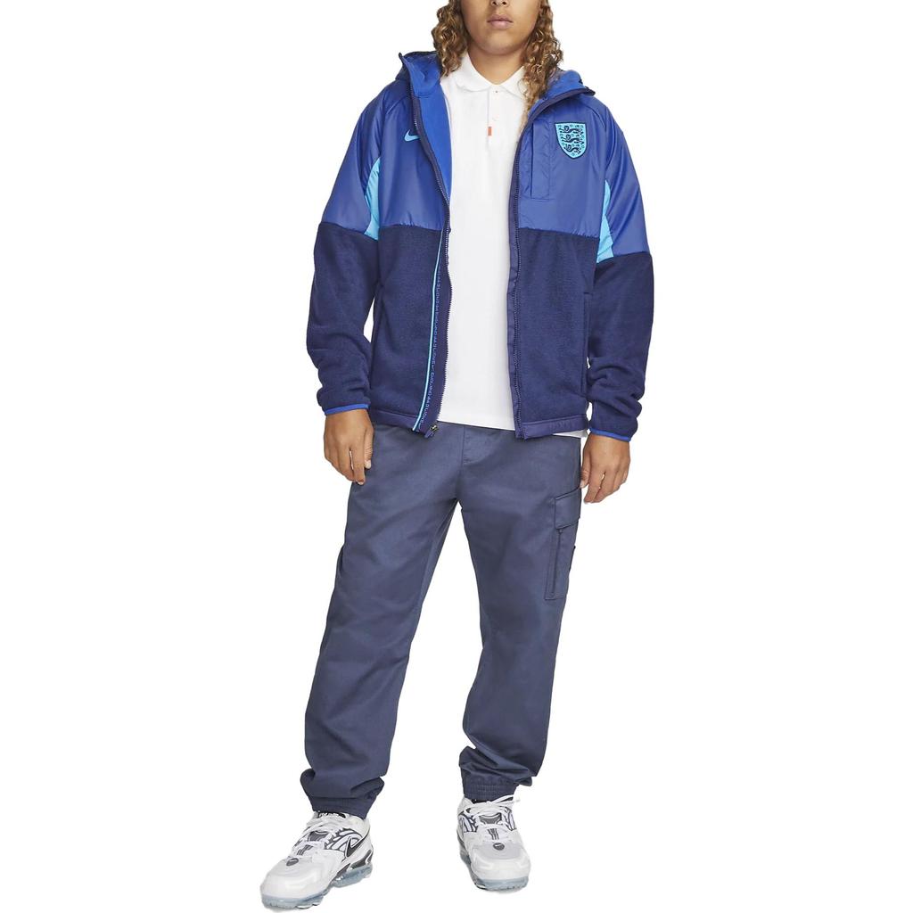 Nike Logo Hooded Long Sleeve Jacket Men Jackets Blue DH4889-480