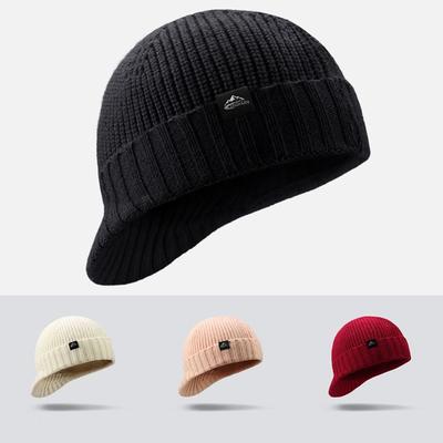 Ветрозащитная шапка с защитой ушей, теплая шапка-наушники, зимняя вязаная шапка, для улицы