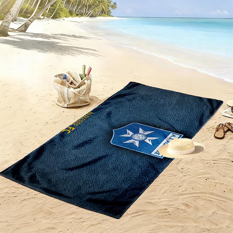 AJ Auxerre Print Beach Towel, Large Soft Quick Dry Towel for Beach Camping Swimming