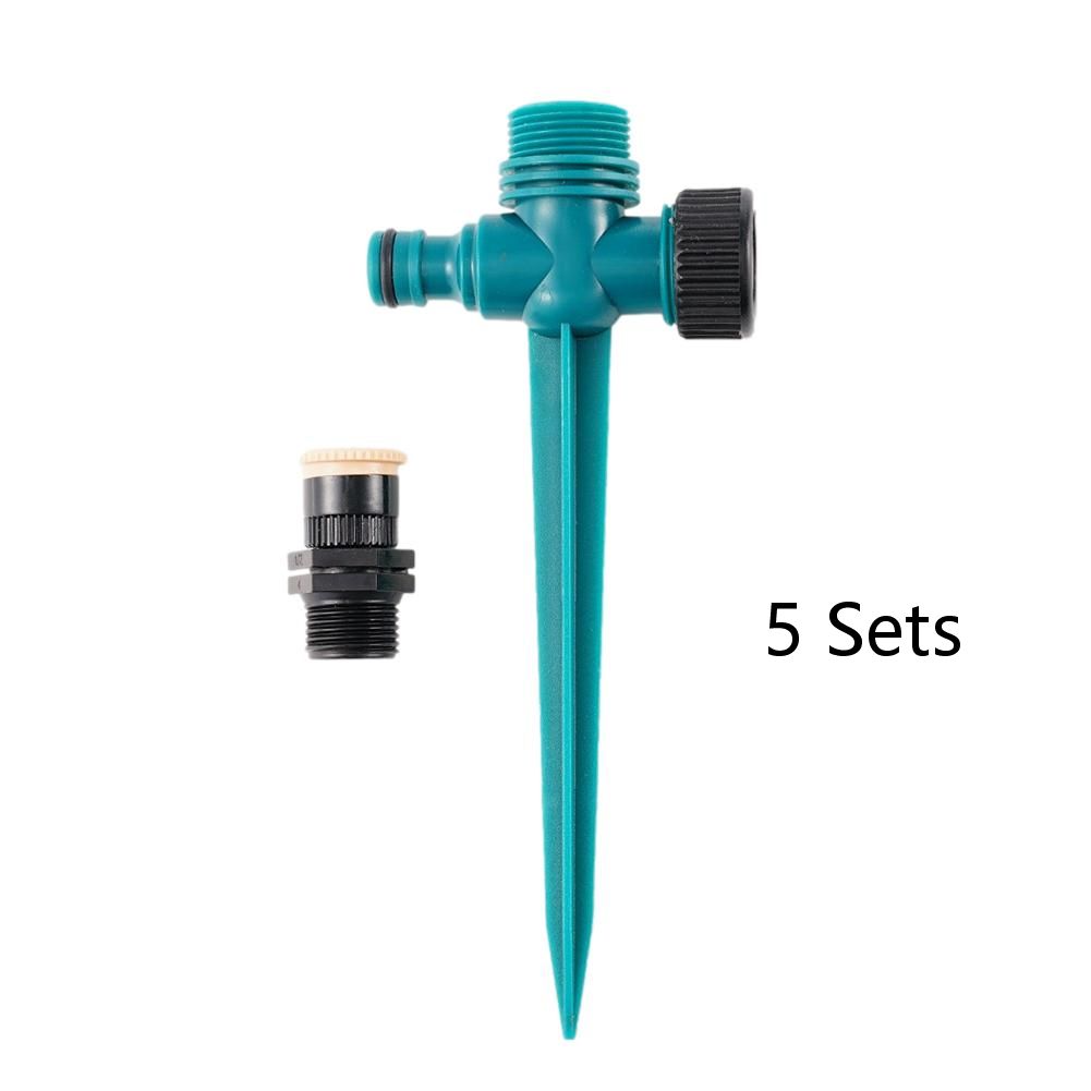 1/5Pcs 360° Rotation Garden Sprinkler Irrigation Watering System Agriculture Ground Automatic Tube Plug Buried Atomization