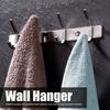 Stainless Steel Coat Hook Silver Coat Hanger Practical Towel Rack  Home Office