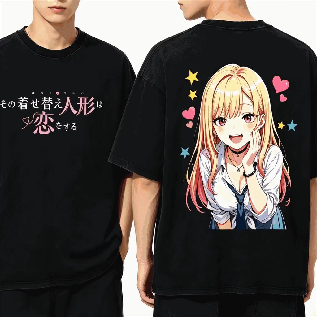 Летняя Горячая Распродажа Винтажный My DressUp Darling Марин Китагава Аниме Графический Унисекс Принт Повседневный Уличный Чистый Унисекс И Унисекс Футболка