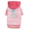 Pet Clothes Dog Dog Cat with Hat Jacket Warm and Comfortable Clothes with Rabbit Pattern Pink New One