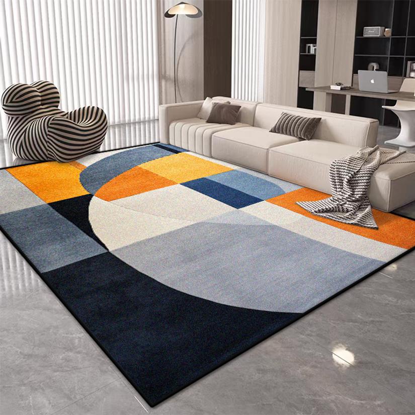 Modern Simple Style Large Living Room Rug Non-slip Easy Cleaning Entrance Door Mat Soft Foldable Office Dining Room Decor Carpet