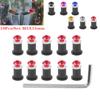10Pcs M5X15mm Windshield Windscreen Bolts Fairing Screw Nut Fastener For Suzuki GSXR GSX-R600 750 1000 HONDA BMW KAWASAKI SUZUKI