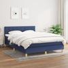 VidaXL Divan Bed with Mattress Blue 140x190 Cm Fabric 3140615