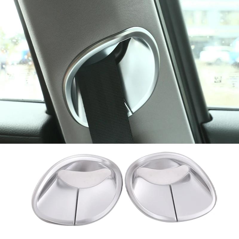 For Alfa Romeo Giulia 2017- ABS Interior Seat Belt Cover B Pillar Trim Car Styling Decoration Accessories