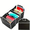 1/2/3pc Portable Waterproof Car Trunk Organizer Car Storage Bag with 3 Compartments - Ideal for SUV, Truck, Van, and Sedan