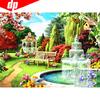 5D Diy Diamond Painting Garden Diamond Embroidery Sale Full Round Diamond Mosaic Scenery Picture