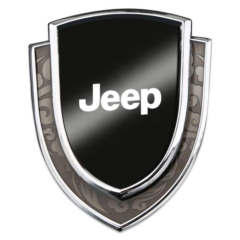 RKM3 3D Metal Car Side Fender Trunk body Emblem Badge sticker For Jeep Grand Cherokee Wrangler JK Gladiator Compass Renegade Patriot