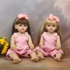 45cm Little Size Reborn Baby Doll Betty Full Silicone Vinyl Body Washable Simulation Doll Cute Truth Like Baby Girl Doll Children Bedtime Playmate Toy