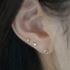 Youngglow 14k пирсинг 'Галька и капля воды'