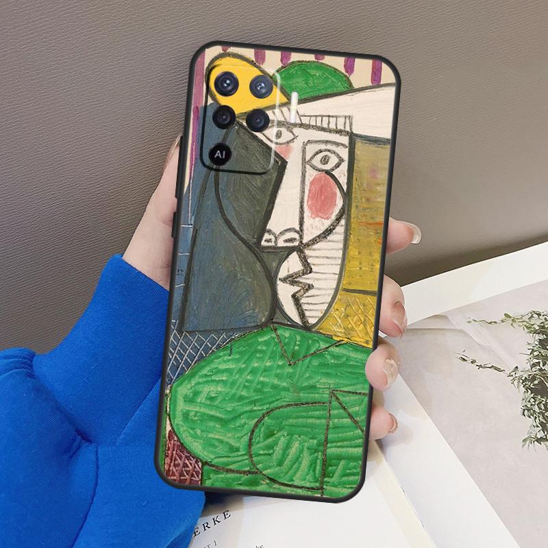 Чехол Picasso Abstract Art для Oppo A94 A74 A54 A80 A60 A40 A18 A38 A58 A78 A98 A96 A76 A16 A15 A17 A57 A77 A5 Pro