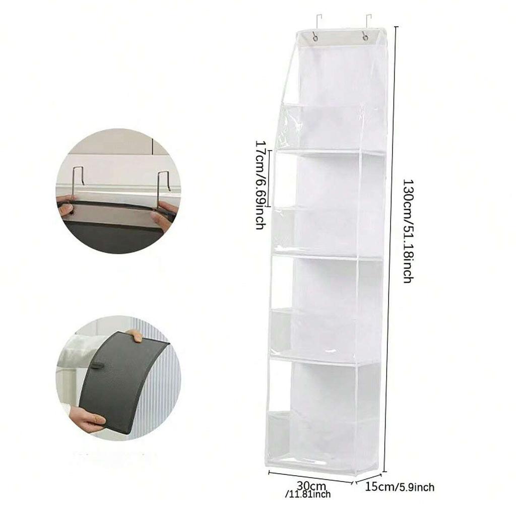 Multi-functional Fabric Hanging Bag for Behind the Door Multi-layer Storage Hanging Bag Miscellaneous Organizer Storage Hanging