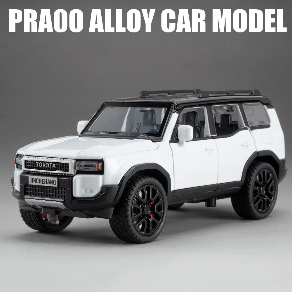 1:32 Scale RAM 1500 TRX Prado Car Model Toy Sound Light Doors Opened Pull Back Off-road Pickup Models Home Decor Decoration