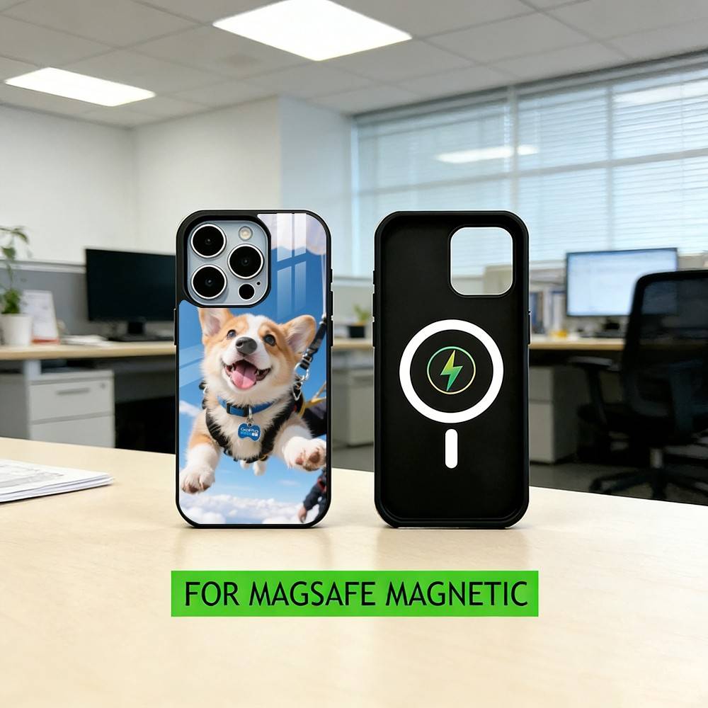 corgi Lovely Phone Case For iPhone17,16,15,14,13,12,11 Plus,Pro Magnetic For Magsafe Wireless Charging