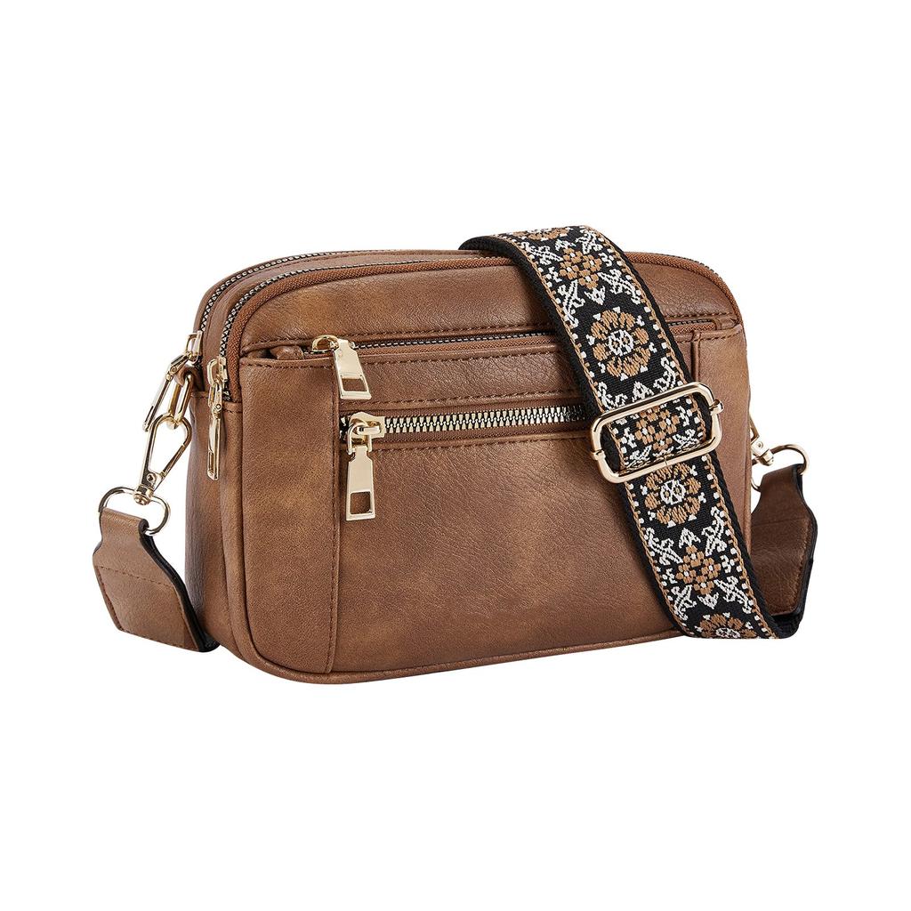 Handmade Colorful Straps Crossbody Leather Bags & Purse - Women's Fashion Handbag With Adjustable Strap