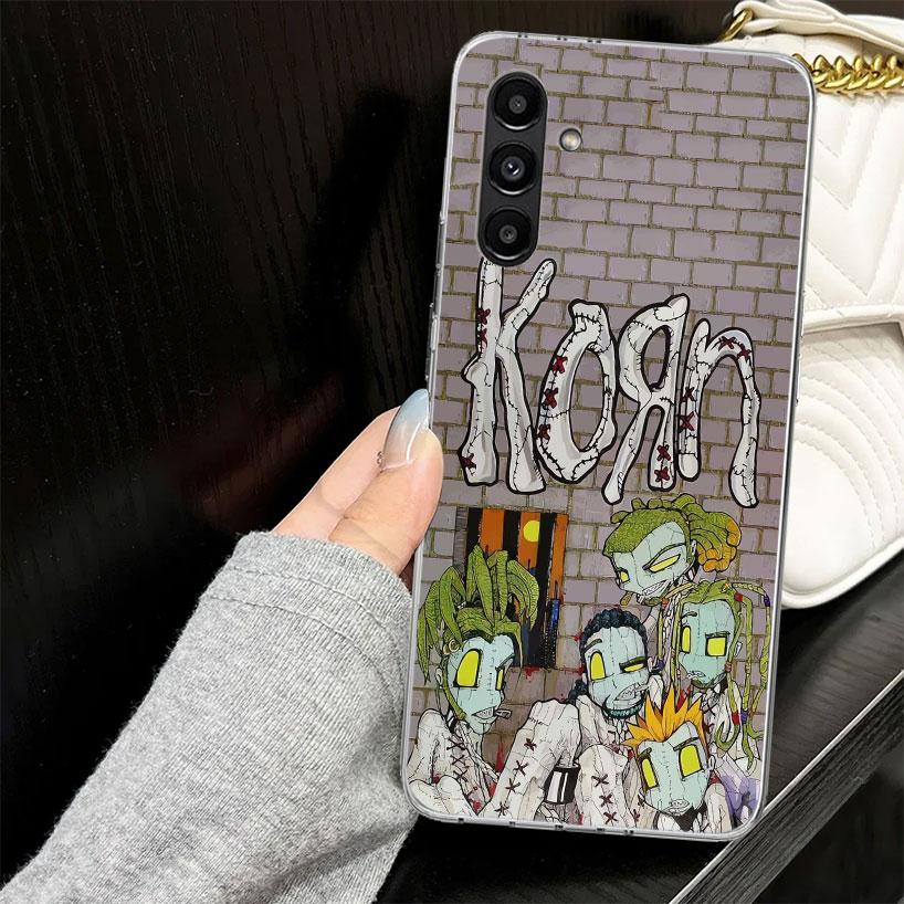 Чехол-бампер K-Korn Rock Band для Samsung A17 A16 A56 A36 A26 A15 A55 A35 A25 A14 A54 A34 A24 Чехол для телефона A13 A53 A33 A23 A05S A04S