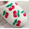 Тапочки Lovely Cherry Couple 2024 зимние домашние плюшевые удобные нескользящие хлопковые туфли теплые повседневные туфли на плоской подошве для мужчин и женщин