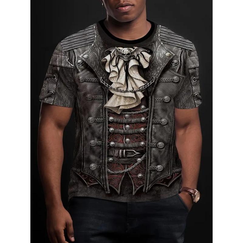 7XL Plus Size Летние модные повседневные спортивные мужские свободные футболки с круглым вырезом и принтом из двух частей с короткими рукавами