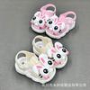 Girls' sandals for summer, non-slip soft-soled toddler shoes for little girls and babies, closed-toe walking shoes