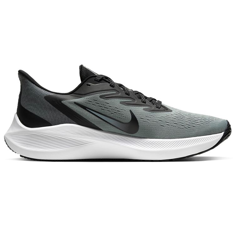 Nike Увеличить Winflo 7 Particle Grey Мужские кроссовки Черно-белые CJ0291-003