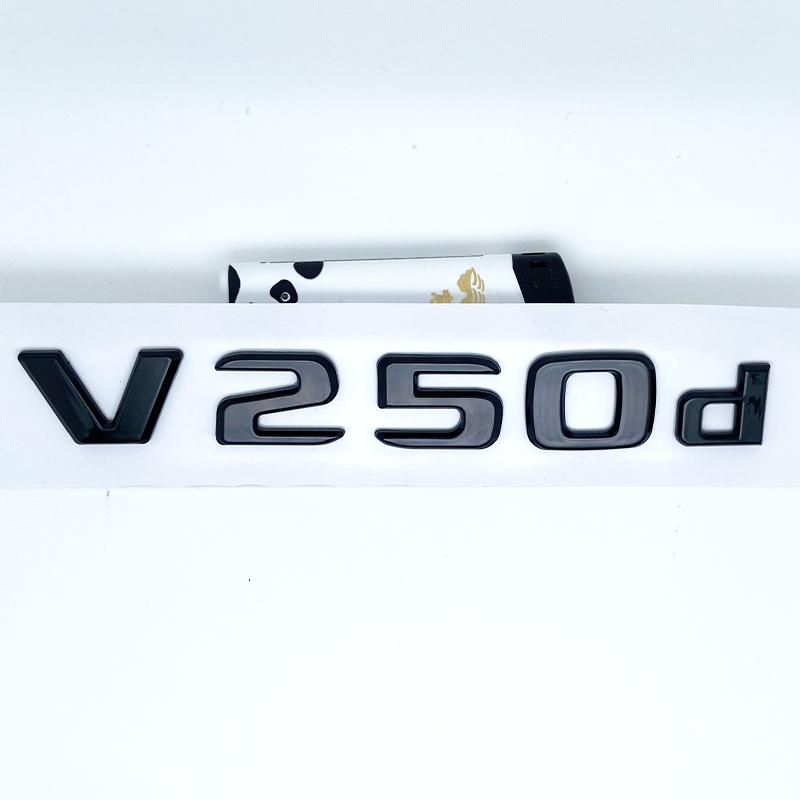 3D Letters V260L V220d V250d V300d Emblem for Mercedes Benz V W447 Car Fender Badge Trunk Nameplate Logo Sticker XC7