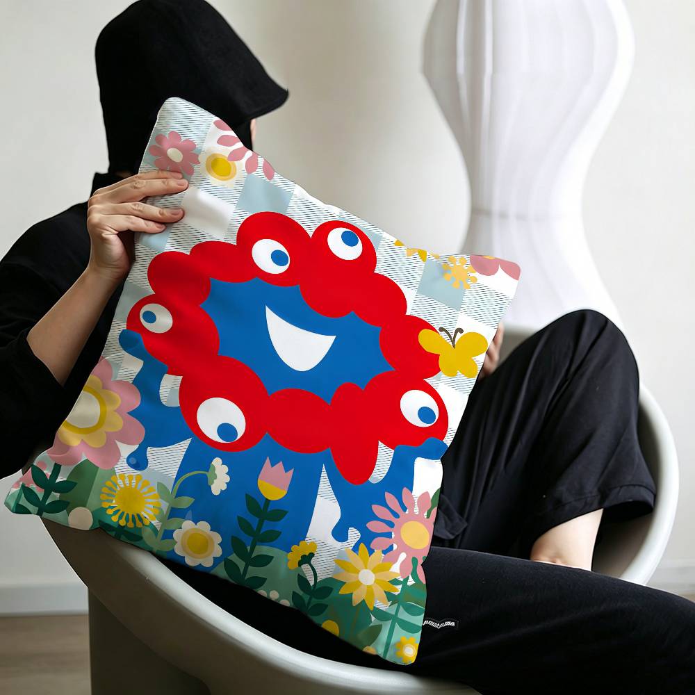 Cartoon MMyakuMyaku Pillow Cushion Cover Pillowcase Living Room Sofa Home Decor Customized