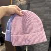 New Japanese Cat Ear Knitted Hat for Women In Winter Sweet and Cute Autumn and Winter Wool Hat Simple Cold Proof Hat