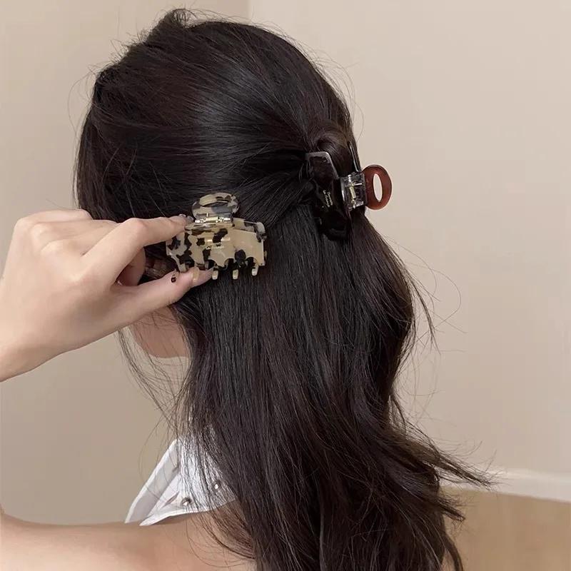 5,5 см Изысканные ацетатные крабовые волосы Элегантные акульи волосы Коготи заколки для волос Шпильки для женщин Девочек Аксессуары для волос Корейские головные уборы
