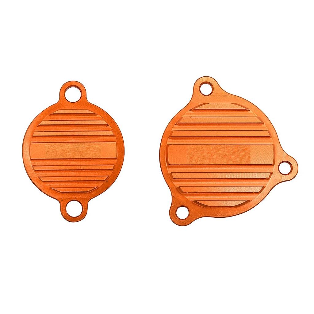 Motocross CNC Oil Pump Cover Guard Cap and Oil Filter Cover Cap For KTM XC-F XCF-W XC-W SX-F EXC-F EXC Six Days 250-530 13-