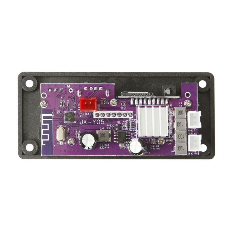 2x50W 100W Усилитель Bluetooth-совместимая плата декодера MP3 12V DIY MP3-плеер Модуль автомобильного радио TF USB Микрофон Запись