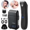 2 IN 1 Body Hair Trimmer for Men with Shaver Electric Razor Cordless Pubic Hair Trimmer Ball Shavers Waterproof Rechargeable