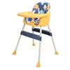 Baby High Chair Adjustable Infant Feeding Chair Multi Functional Silpless Safety Colorful Cushion